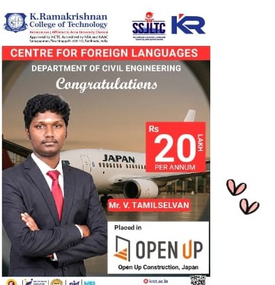 V. Tamilselvan &mdash; OPEN UP Construction, Japan