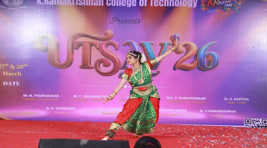 Classical dance performance at UTSAV'26