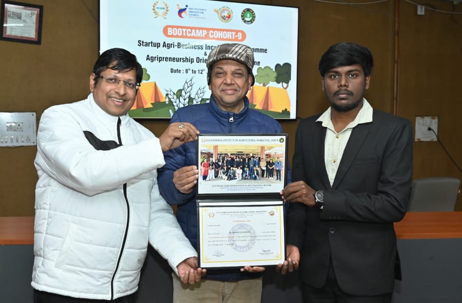 Startup certificate award