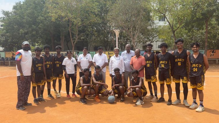 KRCT team on the outdoor court