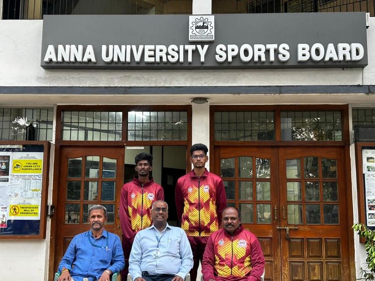 KRCT representatives at the Anna University Sports Board