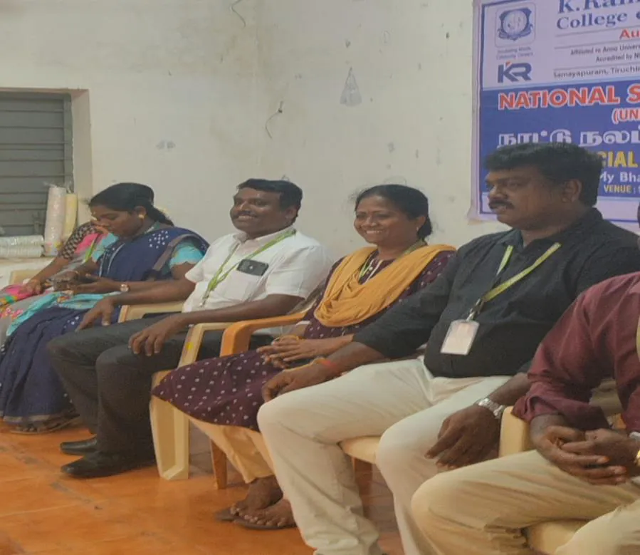 Guests seated at the NSS yoga programme